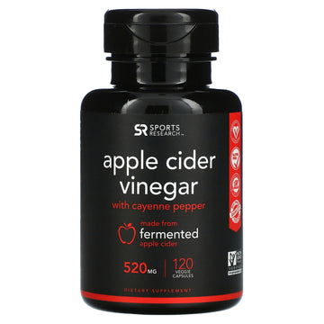 Sports Research, Apple Cider Vinegar with Cayenne Pepper