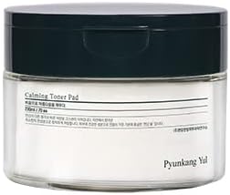 Pyunkang Yul Calming Toner Pad With Tea Tree, 5 Hyaluronic Acids, Removes Dead Skin Cells, Moisturizes, Korean Face Skin Care, Acne Prone & Sensitive Skin, Double-Sided Pad 7.7 .