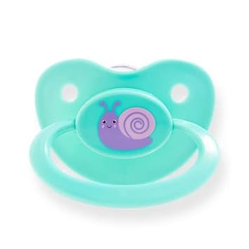 Pacifier Addict - Fixx - JUMBO Adult Orthodontic Therapeutic Sleep Aid - XXL Silicone Pacifier - Size 10 (Aqua Snail)