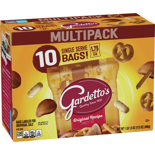 Gardetto's Snack Mix, Original Recipe, Multipack Snack Bags 10 ct