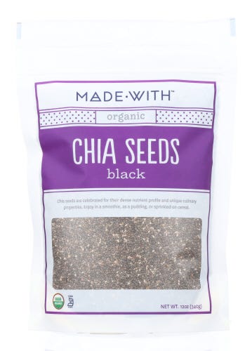 Made With Organic Black Chia Seeds -- 6 Per Case