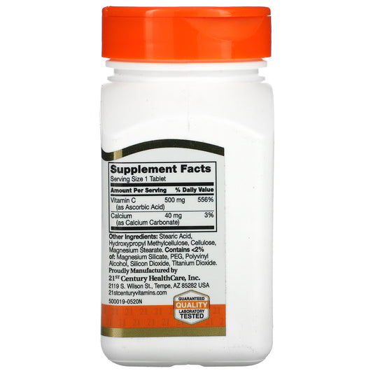 21st Century, Vitamin C, Prolonged Release, 500 mg,  Tablets