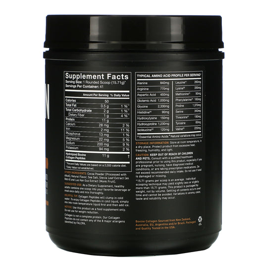 Sports Research, Collagen Peptides, Hydrolyzed Type I & Iii Collagen, Dark Chocolate