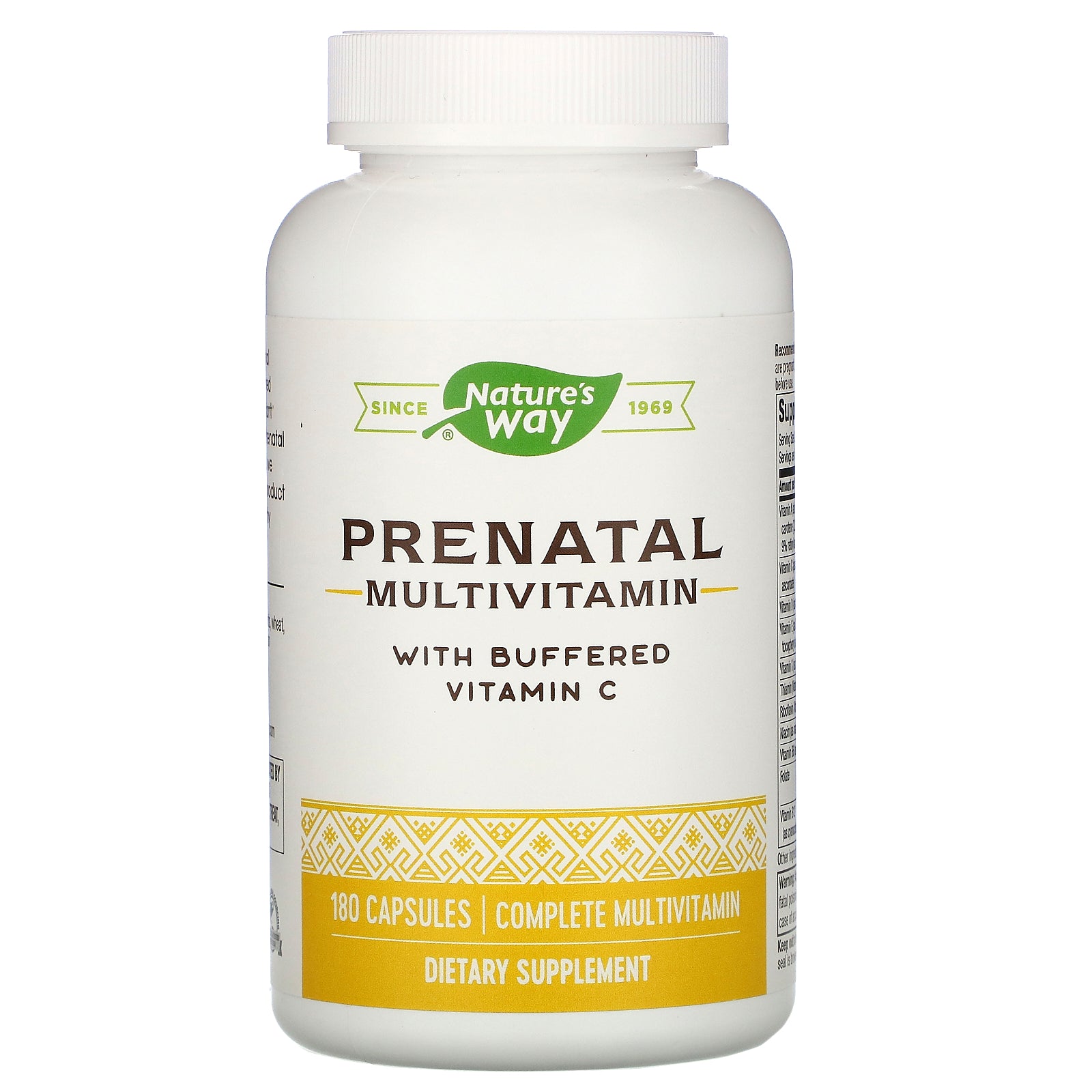 Nature'S Way, Prenatal Multivitamin With Buffered Vitamin C Capsules