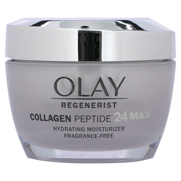 Olay, Regenerist, Collagen Peptide 24 Hydrating Moisturizer, Fragrance-Free(48 g)