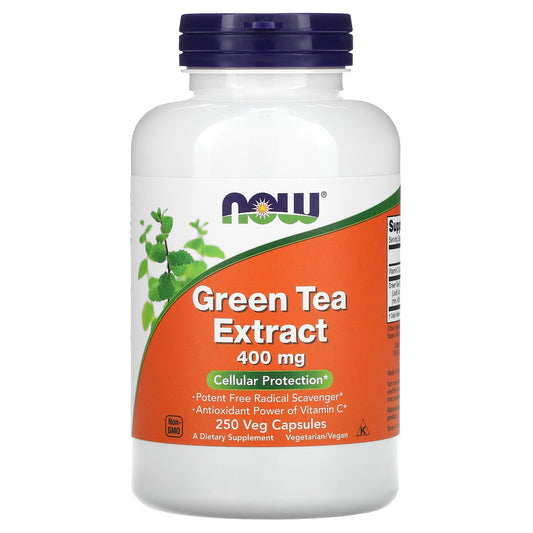 NOW Foods, Green Tea Extract, 400 mg Veg Capsules