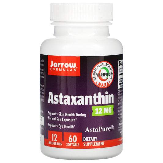 Jarrow Formulas, Astaxanthin, 12 mg Softgels