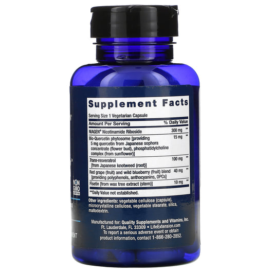 Life Extension, Nad+ Cell Regenerator And Resveratrol  Vegetarian Capsules