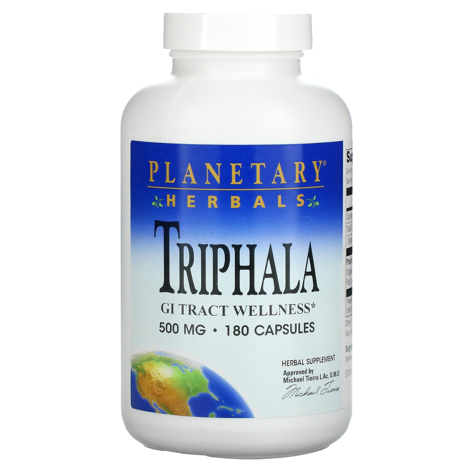 Planetary Herbals, Triphala, GI Tract Wellness, 500 mg, Capsules