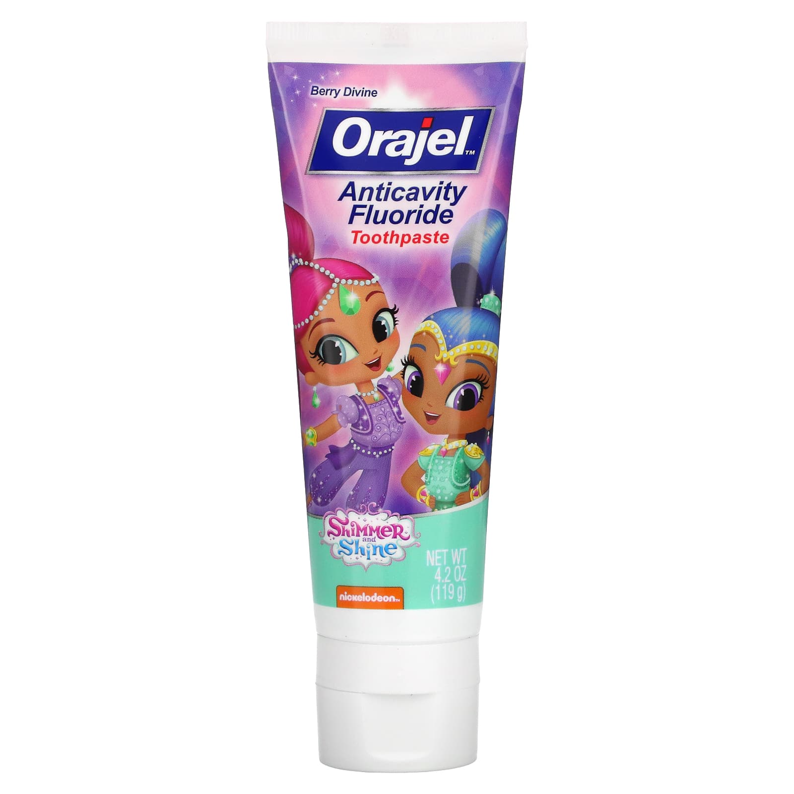 Orajel, Shimmer & Shine Anticavity Fluoride Toothpaste, Berry Divine (119 g)