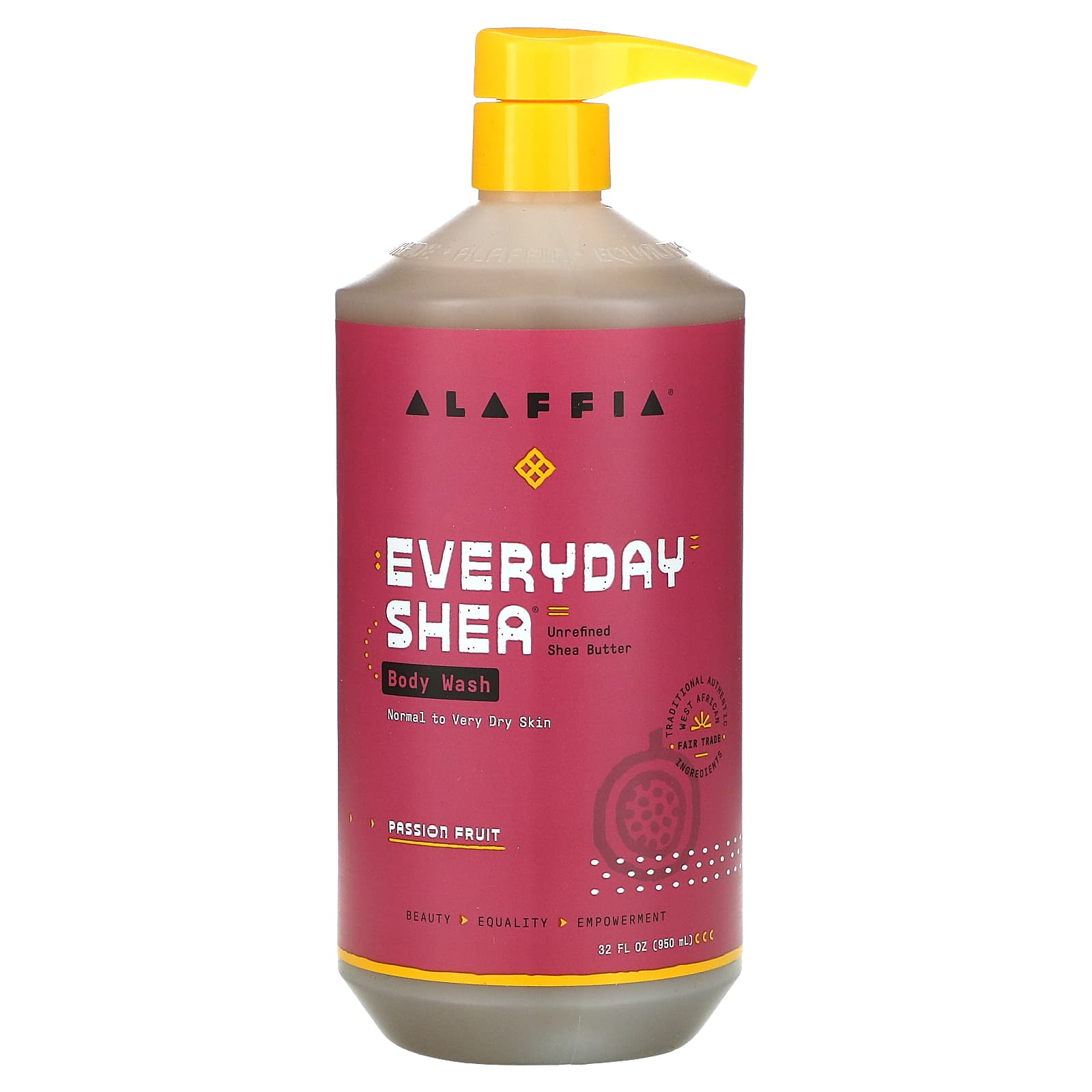 Alaffia, Everyday Shea, Body Wash, Passion Fruit(950 ml)
