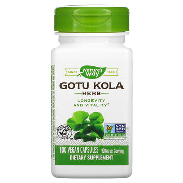 Nature's Way, Gotu Kola Herb, 475 mg, Vegan Capsules