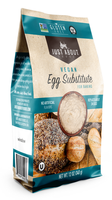 Just About Foods Vegan Egg Substitute Gluten free, Non-GMO, Vegan, Grain free,  Kosher