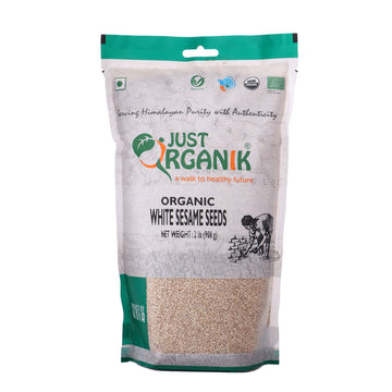 Just Organik Organic Raw, Vegan, Hulled White Sesame Seeds