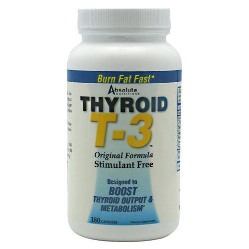 Thyroid T3 180 CP EA By Absolute Nutrition