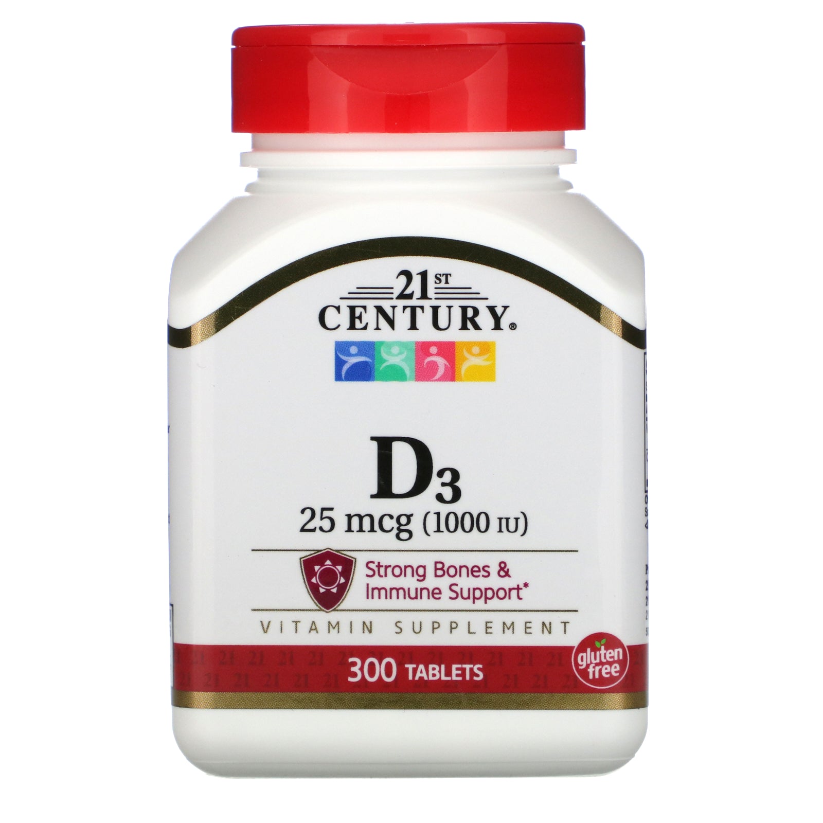 21St Century, Vitamin D3, 25 Mcg (1,000 Iu), Tablets