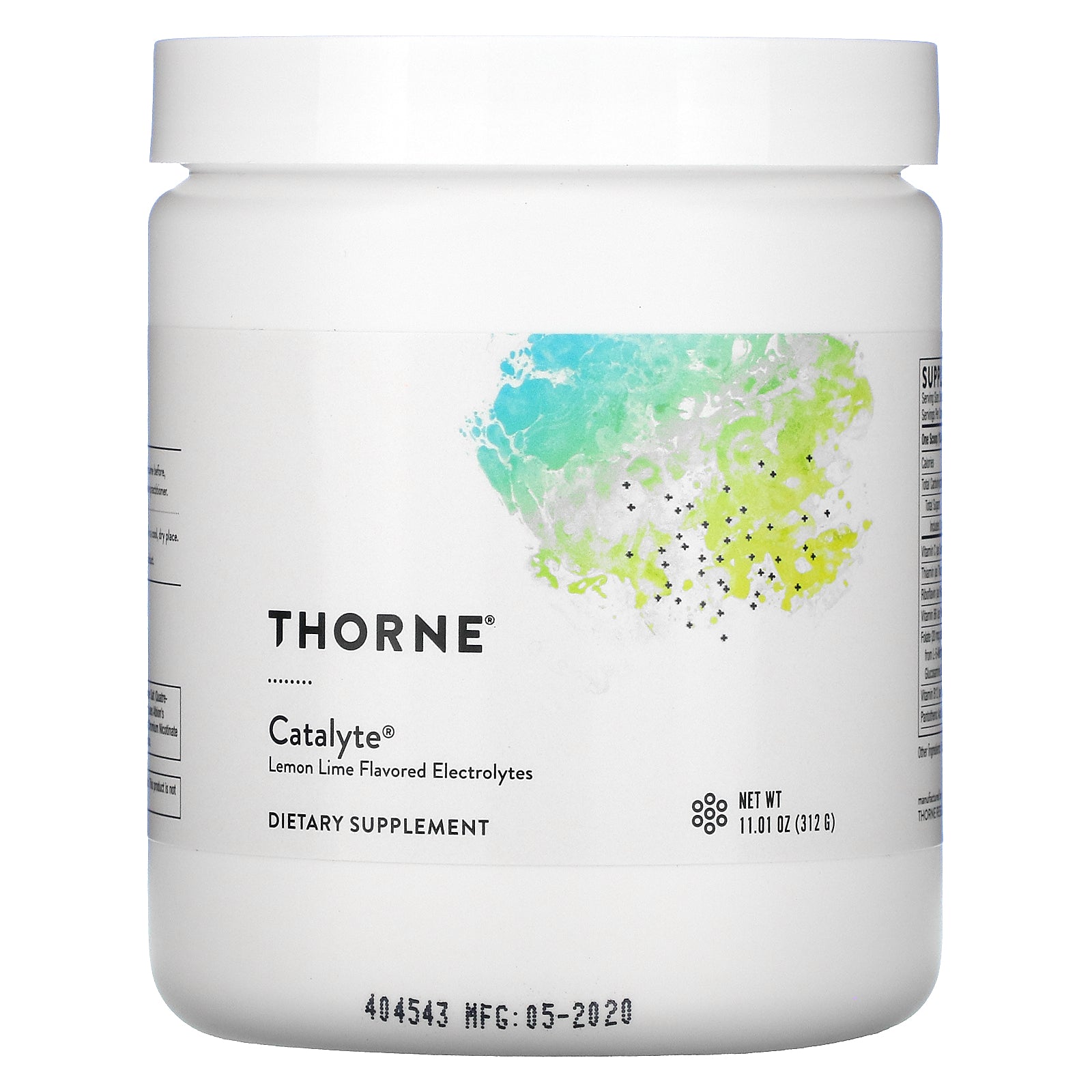 Thorne Research, Catalyte, Lemon Lime Flavored Electrolytes