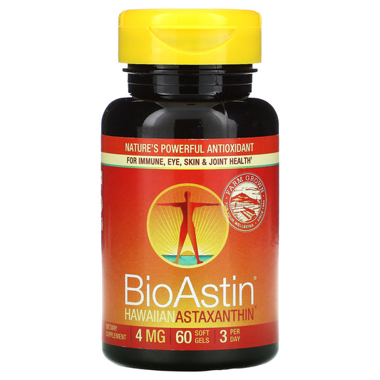 Nutrex Hawaii, Bioastin, Hawaiian Astaxanthin, 4 Mg Soft Gels