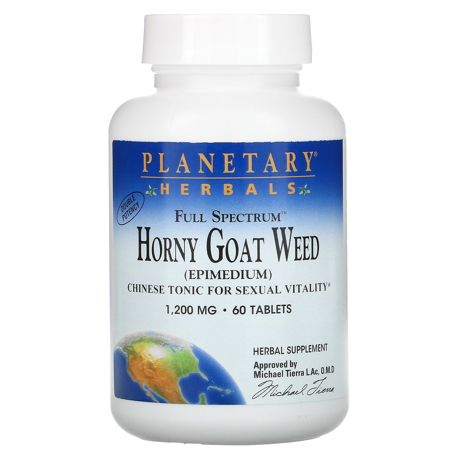 Planetary Herbals, Full Spectrum Horny Goat Weed , 1,200 mg, Tablets