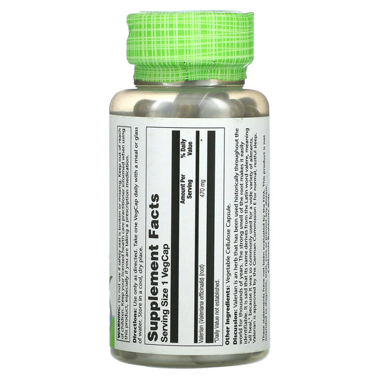 Solaray, Valerian, 470 mg, VegCaps