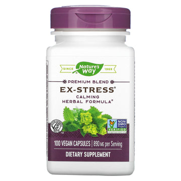 Nature's Way, Ex-Stress, Calming Herbal Formula, 445 mg