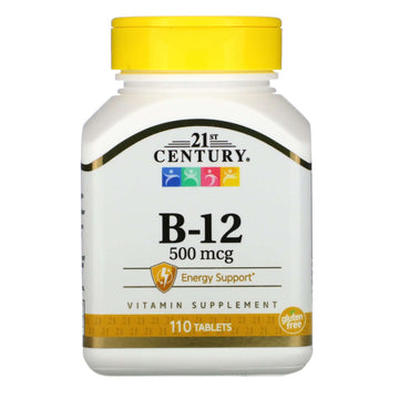 21st Century, B-12, 500 mcg, Tablets