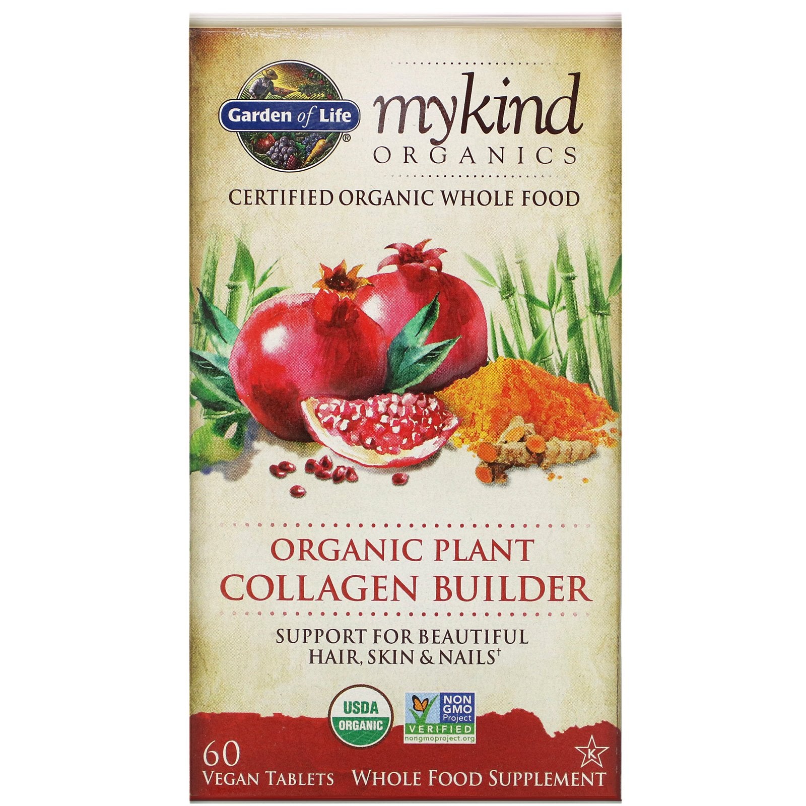 Garden of Life, MyKind Organics, Organic Plant Collagen Builder