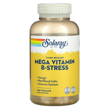 Solaray, Mega Vitamin B-Stress, Timed-Release