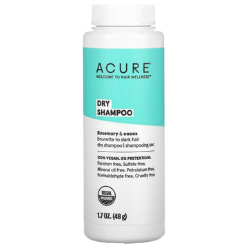 Acure, Dry Shampoo, Brunette to Dark Hair, Rosemary & Cocoa,(58 g)