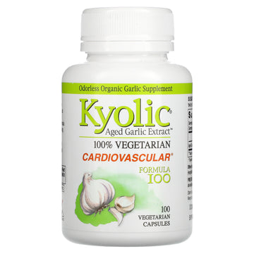 Kyolic, Aged Garlic Extract, Cardiovascular, Formula 100, Vegetarian Capsules