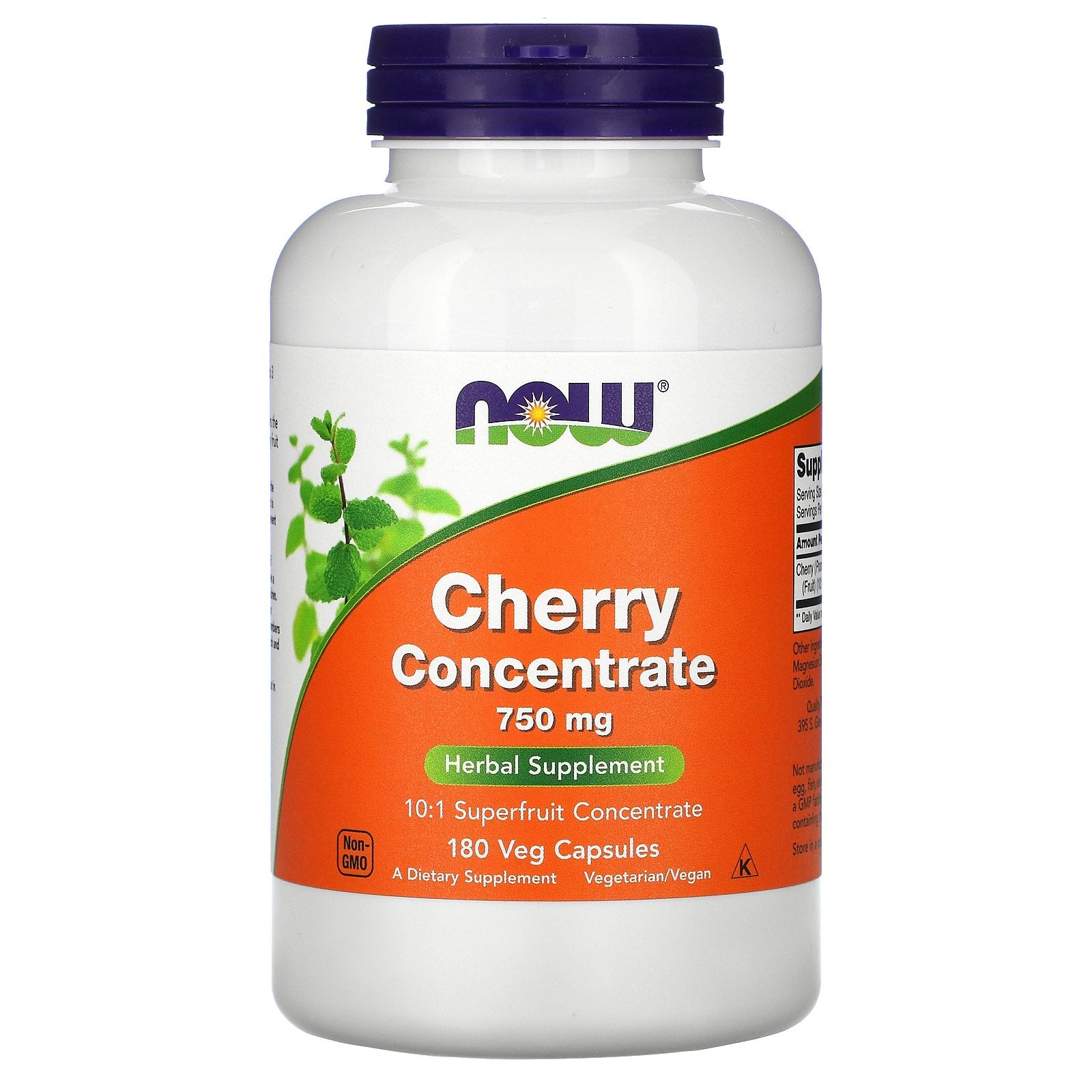 NOW Foods, Cherry Concentrate, 750 mg Veg Capsules