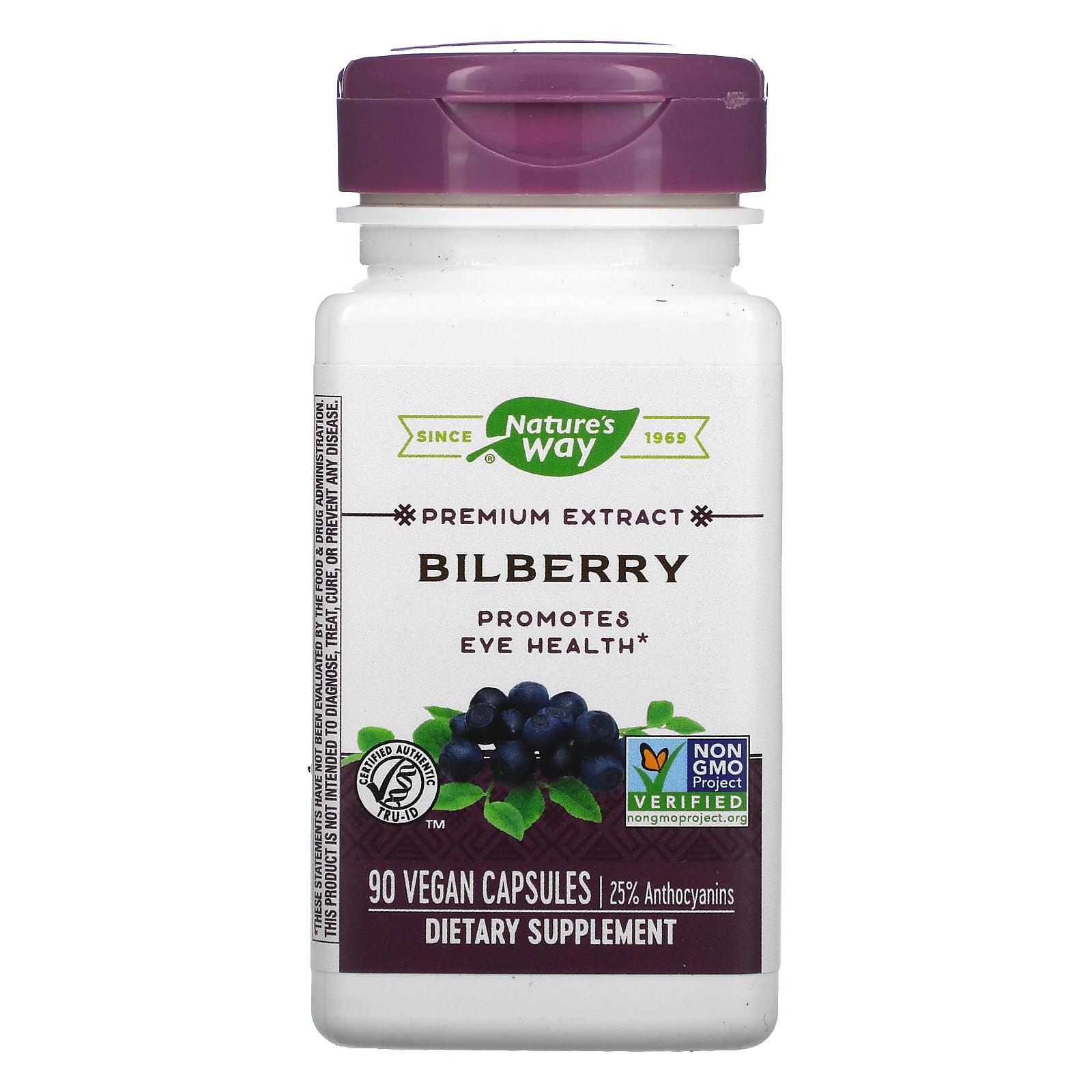 Nature's Way, Bilberry, Vegan Capsules