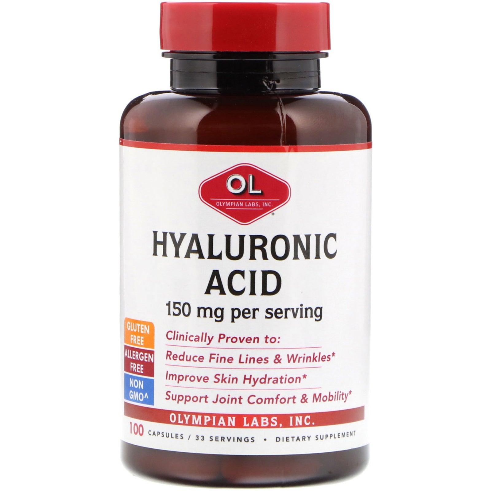 Olympian Labs, Hyaluronic Acid, 50 Mg Capsules