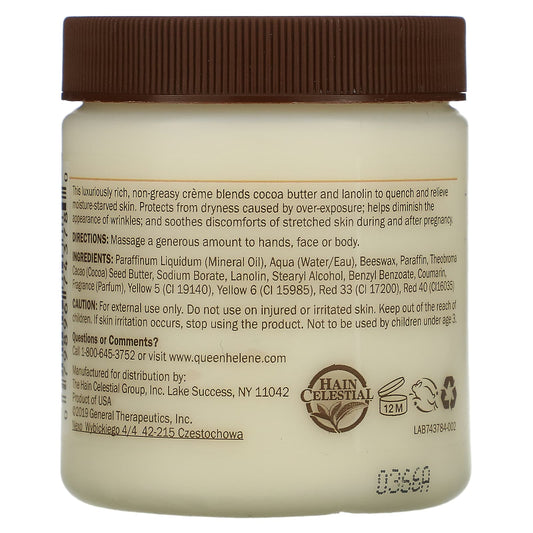 Queen Helene, Cocoa Butter Face + Body Creme (136 g)