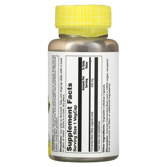 Solaray, Fermented Beet, 500 mg VegCaps