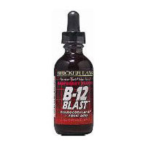 B-12 Blast Raspberry Liquid 2 OZ EA By Bricker Labs
