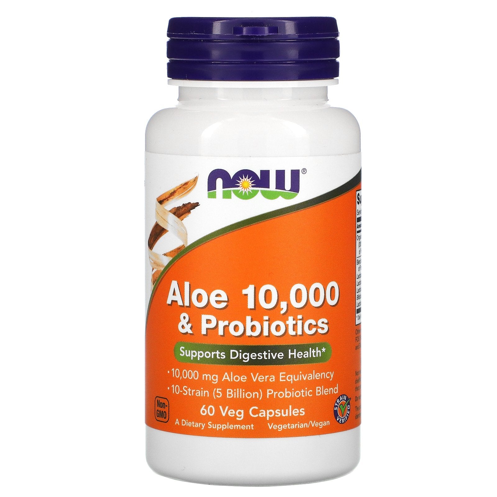 NOW Foods, Aloe 10,000 & Probiotics
