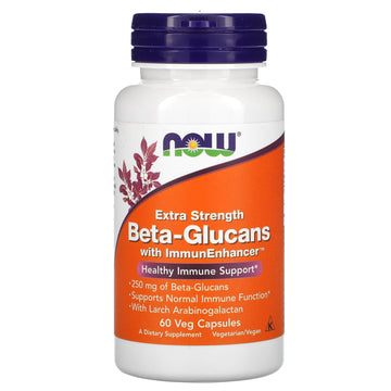 NOW Foods, Beta-Glucans, with ImmunEnhancer, Extra Strength, 250 mg