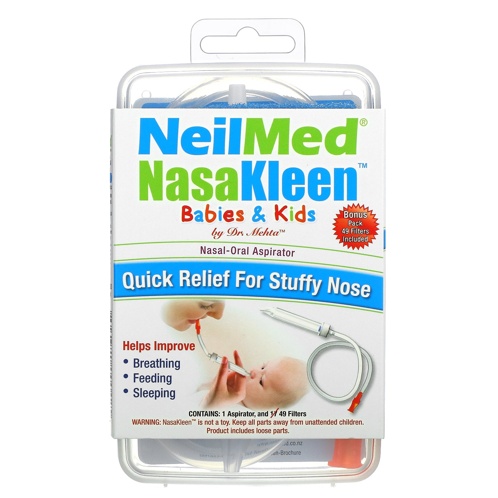 Squip, Neilmed Nasakleen Babies & Kids Nasal-Oral Aspirator, 1 Kit