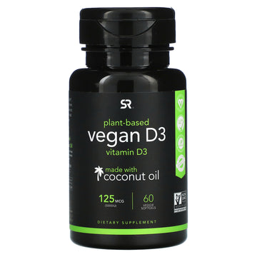 Sports Research, Vegan D3, 125 Mcg (5,000 Iu) Veggie Softgels
