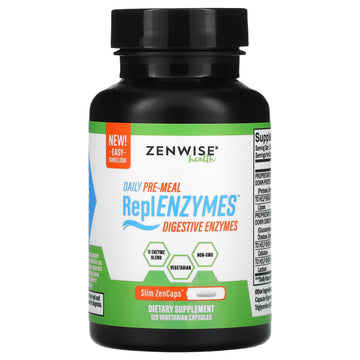 Zenwise Health, Daily Pre-Meal, ReplENZYMES, Digestive Enzymes Vegetarian Capsules