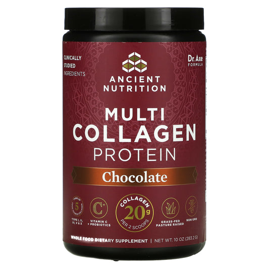 Dr. Axe / Ancient Nutrition, Multi Collagen Protein, Chocolate