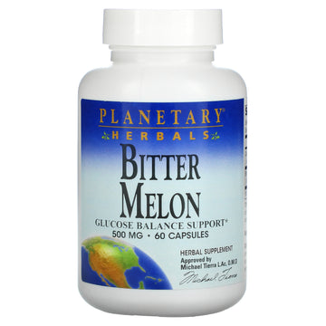Planetary Herbals, Bitter Melon, 500 mg, Capsules