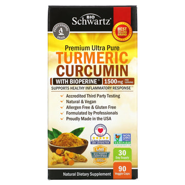 BioSchwartz, Turmeric Curcumin with Bioperine, 500 mg Veggie Caps