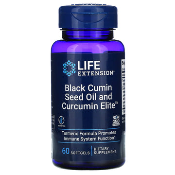 Life Extension, Black Cumin Seed Oil and Curcumin Elite Softgels