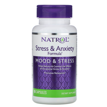 Natrol, Stress & Anxiety Formula Capsules