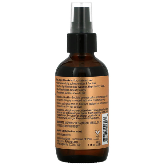 Pura D'or, Organic Argan Oil (118 ml)