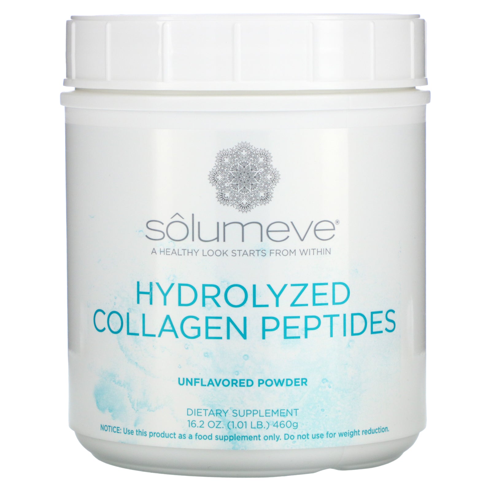Solumeve, Hydrolyzed Collagen Peptides, Unflavored Powder