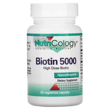 Nutricology, Biotin 5000,  Vegetarian Capsules