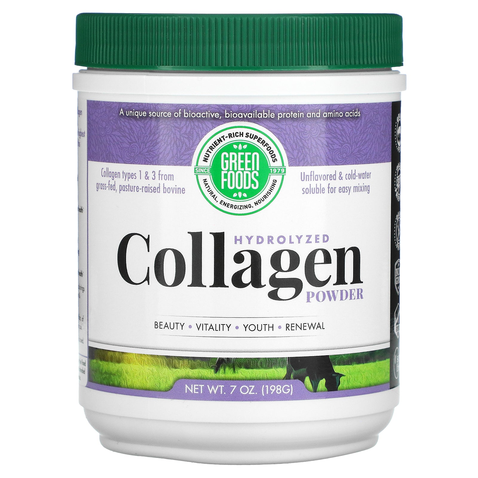Green Foods, Hydrolyzed Collagen Powder